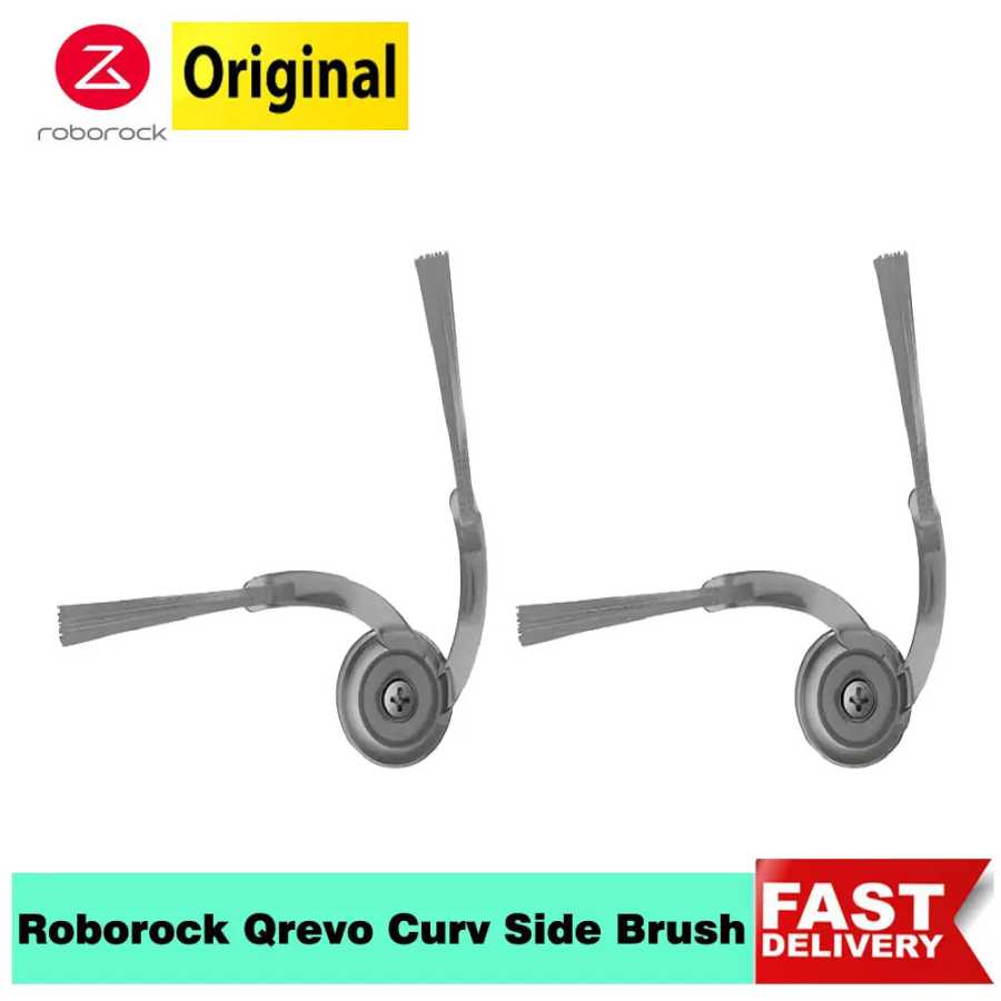 Оригинальные запасные части для боковой щетки Roborock для пылесоса Roborock Qrevo Curv/Saros 10/10R/Z70, сменные щетки с дуговой кромкой 