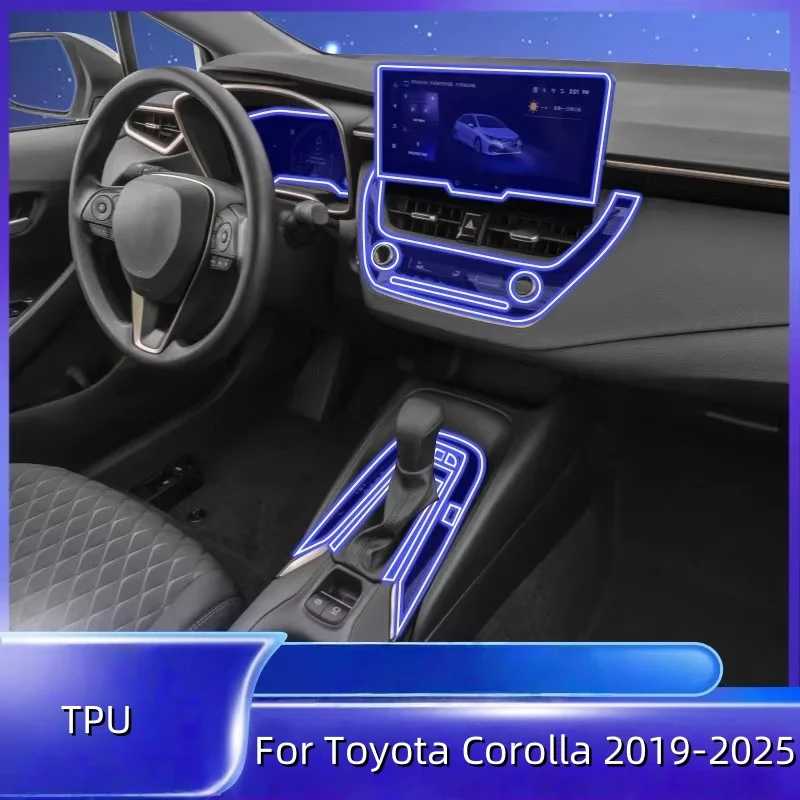Для Toyota Corolla 2019-2022 салонная пленка для автомобиля, центральная консоль, навигационный экран, прозрачная защитная пленка из ТПУ Аксессуары для салона