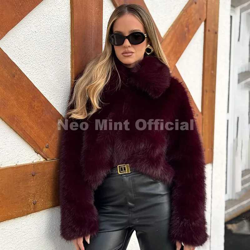 Фотография №1 товара Neo Mint Ins Blogger, брендовая модная бордовая куртка из искусственного