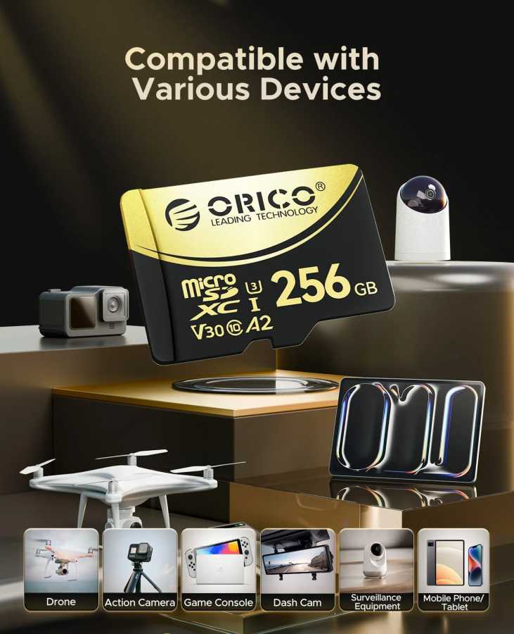Фотография №5 товара Карта памяти ORICO Micro SD TF 512 ГБ microSDXC До
