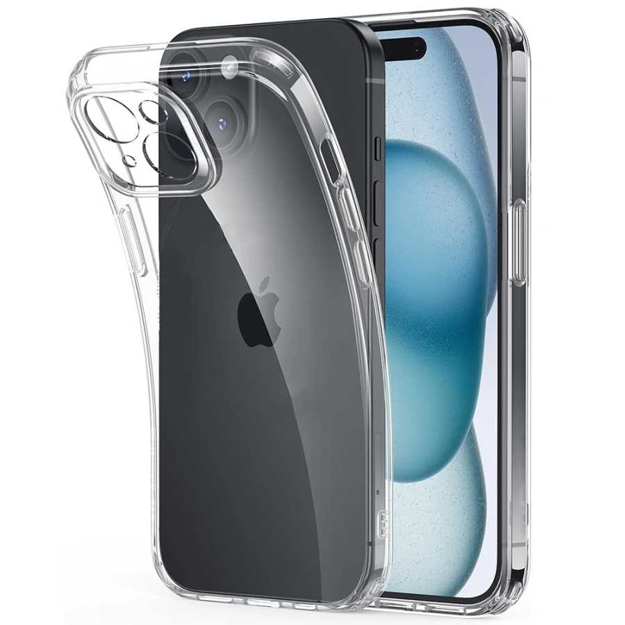 Ультратонкий прозрачный силиконовый чехол для телефона для iPhone 16 15 14 Plus 12 13 mini 11 Pro Max X XS XR 7 8 6 6s, прозрачная мягкая задняя крышка Чехлы и чехлы для мобильных телефонов