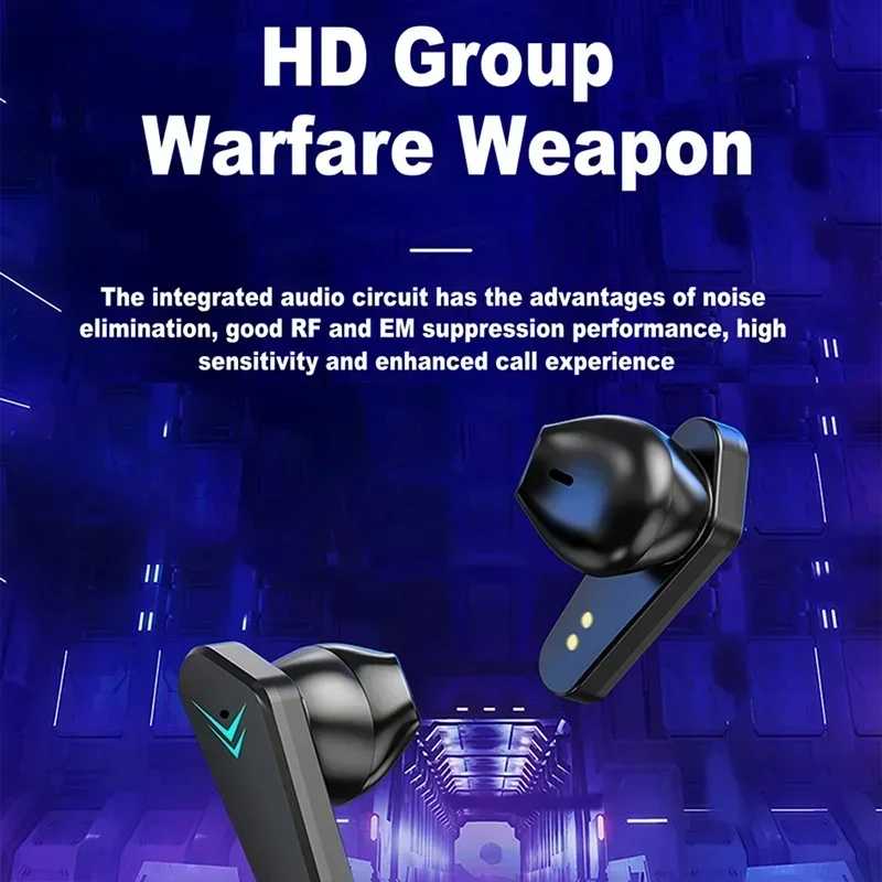 Фотография №2 товара НОВЫЕ наушники AIR X15, беспроводные Bluetooth-наушники для геймеров, 65 мс,