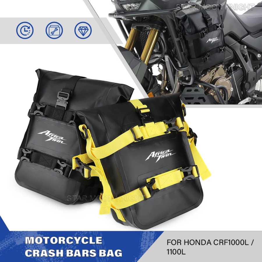 Для Honda CRF1100L Africa Twin CRF 1100 L Adventure Sports CRF1000L 1000 л Сумка для мотоциклетных бамперов Водонепроницаемая сумка для аварийной панели с рамой Аксессуары для мотоциклов