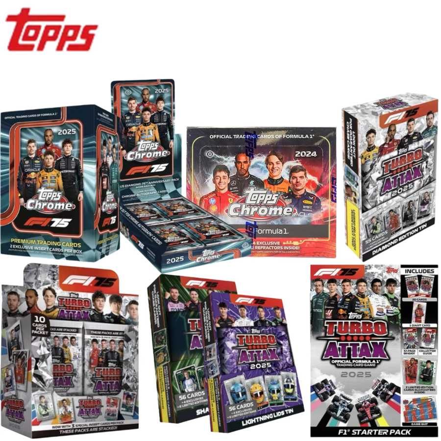 Коллекционные карточки Topps Chrome F1 24-25: Квалификационные круги, официальный набор Lite Box Race-Used Relic Break Surprise Set, карточки с автографами Макса Ферстаппена Хобби и коллекционирование