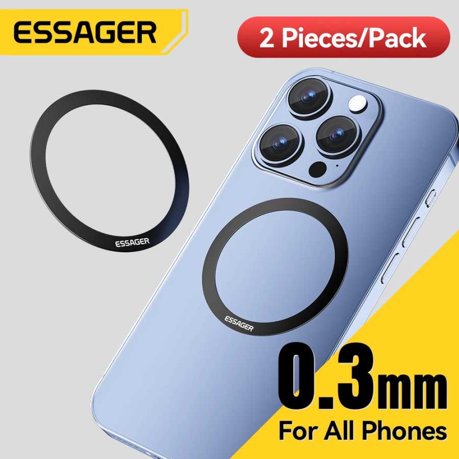 Essager 2 шт. магнитное металлическое кольцо для телефонов Magsafe iPhone 15 14 13 12Pro Android, наклейки, кольца для беспроводного зарядного устройства, подставка Держатели и подставки