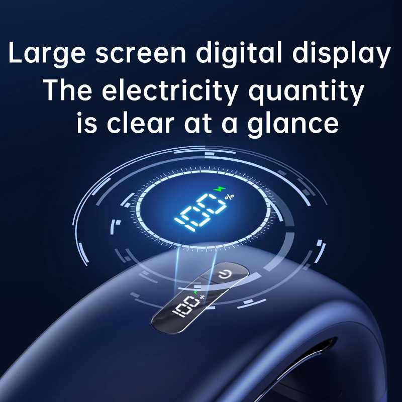 Фотография №2 товара Xiaomi 8000 мАч USB подвесной вентилятор на шею портативный безлопастной