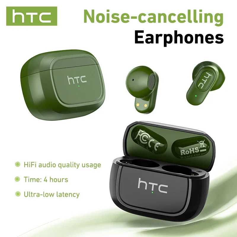 HTC NE51 Bluetooth V6.0 Наушники AI-перевод Наушники с шумоподавлением Беспроводные наушники HD Длительные Bluetooth-наушники Портативное аудио и видео
