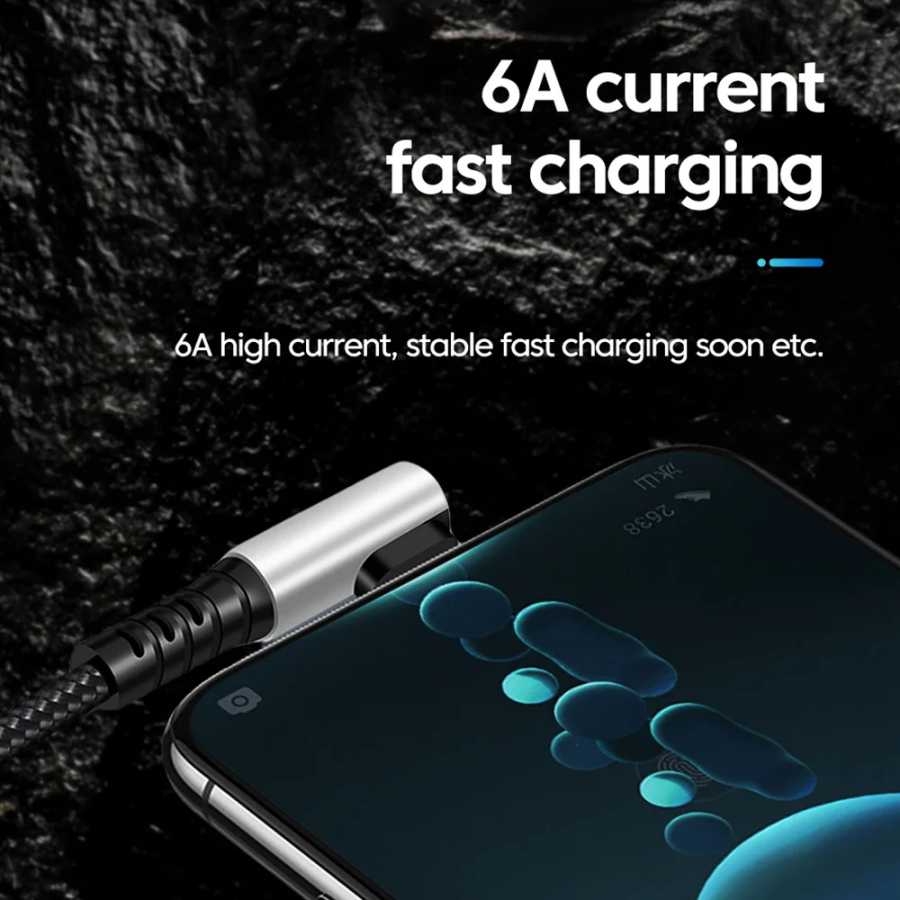 Фотография №3 товара Кабель 0,25/0,5 м, угловой 90-градусный USB A, тип C к
