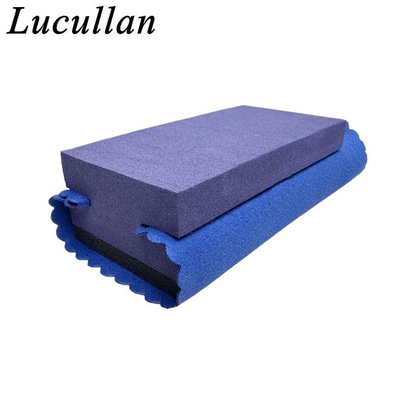 Фотография №3 товара Аппликатор керамического покрытия Lucullan Purple с темно-синей замшевой одеждой, идеальный