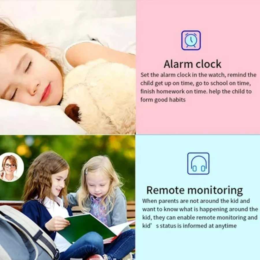 Фотография №1 товара Детские умные часы Lenovo Q19 с GPS-трекером, SIM-картой, водонепроницаемые, с