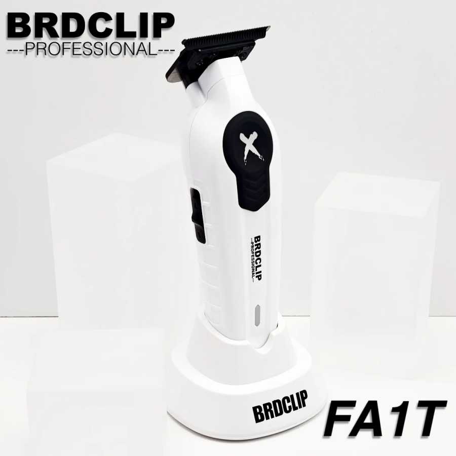Профессиональная электрическая машинка для стрижки волос BRDCLIP X Series White FA1T 7700RPM с DLC-лезвием для мужчин, для создания узоров, инструмент для барбершопов Техника для красоты