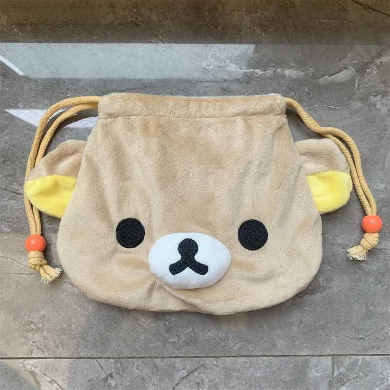 Фотография №4 товара Rilakkuma Korilakkuma плюшевая сумка на шнурке мультфильм аниме медведь милые