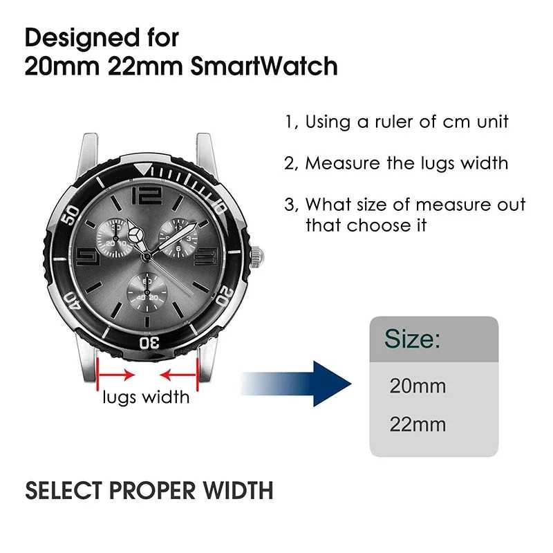 Фотография №5 товара Ремешки-парашютные ленты для Samsung Galaxy Watch 7/FE/6/5/pro/4/Classic 20 мм 22