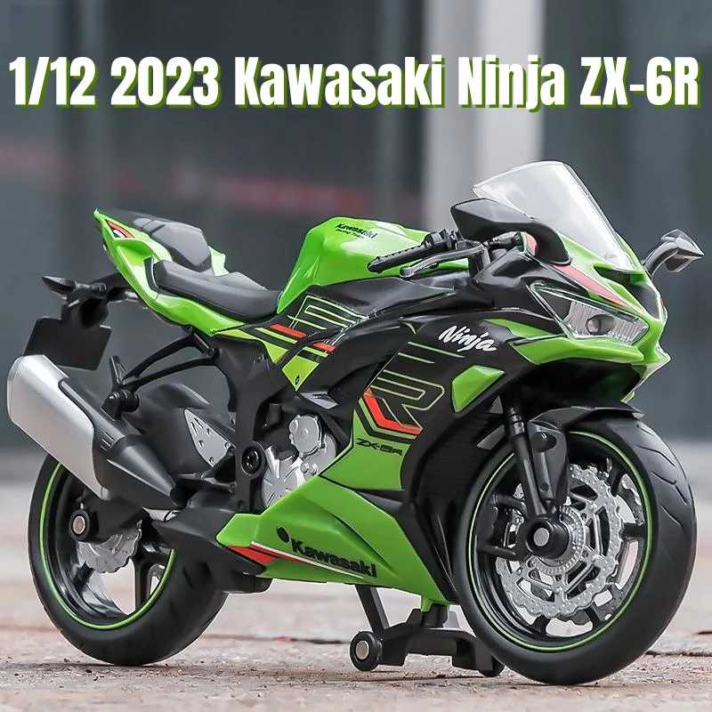 1/12 Kawasaki Ninja ZX-6R игрушка-мотоцикл 1:12 RMZ City литая под давлением модель супер спортивная миниатюрная коллекция подарок для мальчиков и детей Играйте в транспортные средства и модели