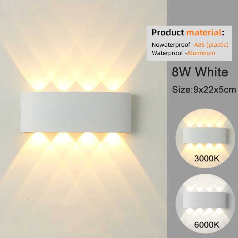 Фотография №2 товара Светодиодные настенные бра, современный внутренний уличный светильник, белые настенные светильники