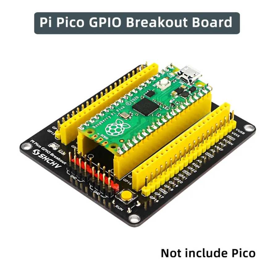 Плата расширения Raspberry Pi Pico, адаптер расширения GPIO, встроенные штыри &laquo;папа&raquo; и &laquo;мама&raquo; для RPI Pico 2 Вт Компьютерные комплектующие