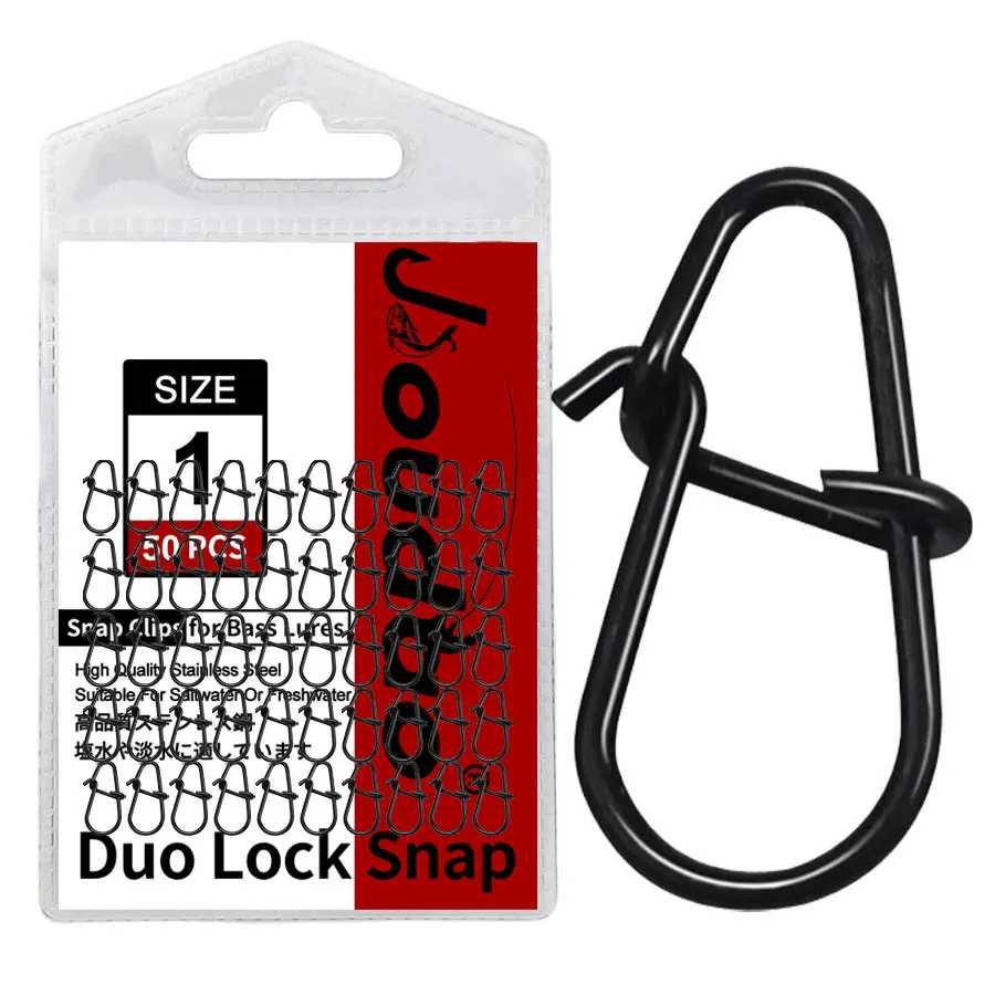 50 шт., защелки для воблеров, защелки для приманки Duo Lock из нержавеющей стали, быстросменные рыболовные зажимы, быстроскоростные зажимы, разъем для карабинов Для рыбалки