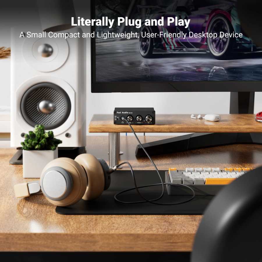 Фотография №2 товара Fosi Audio Q4 Mini Stereo USB игровой ЦАП и усилитель