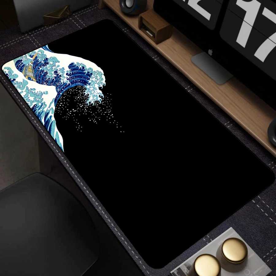Фотография №1 товара Коврик для мыши Gamer Black Great Wave Art Коврик для