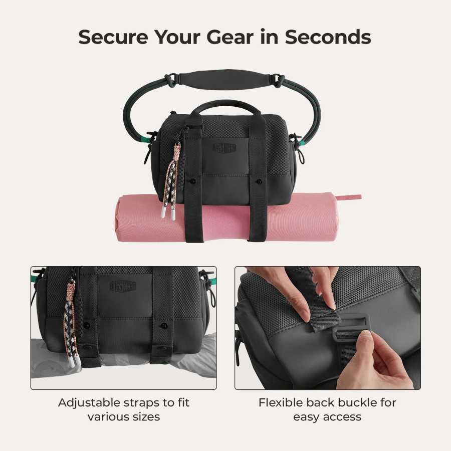Фотография №4 товара BAGSMART Бостонская сумка для женщин, мини-сумка через плечо, водонепроницаемая с