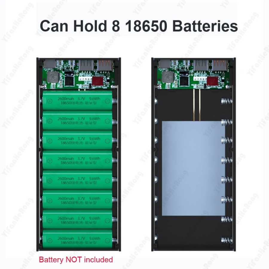 Фотография №4 товара 8*18650 Батарея DIY Power Bank Чехол Зарядка Коробка для хранения