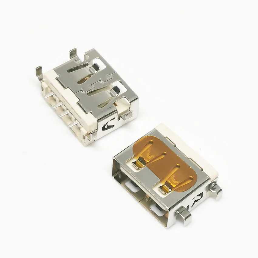 Комплект из 5 USB-разъемов USB 2.0 (гнездо) для зарядки, порт USB2.0 для мобильных устройств Xiaomi, внешних аккумуляторов, зарядных устройств для ноутбуков Электрика