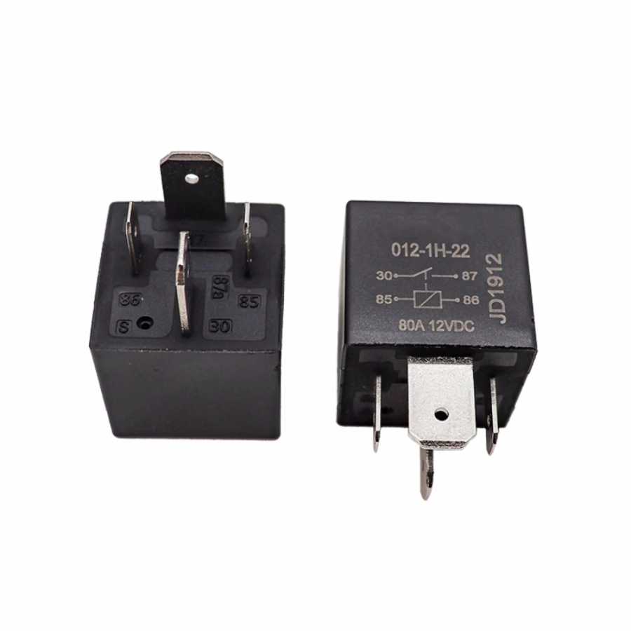 Фотография №2 товара Автомобильное реле 80A 12V 24V с релейным гнездом 4-контактное 5-контактное