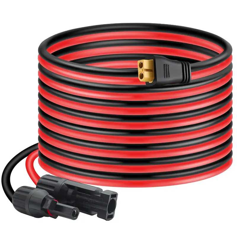 Разъем солнечной панели 6 м/20 футов, 3 м/10 футов, 12AWG, кабель XT60 для солнечных генераторов ALLPOWERS Ecoflow RIVER/DELTA Anker SOLIX C1000 Аксессуары и запчасти