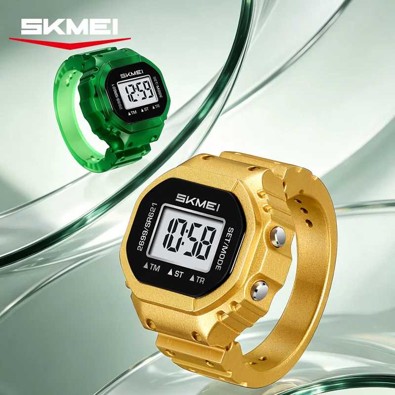 Фотография №1 товара SKMEI 2699 Женские часы-кольца на палец, хронограф, LED, цифровые, пластиковые,