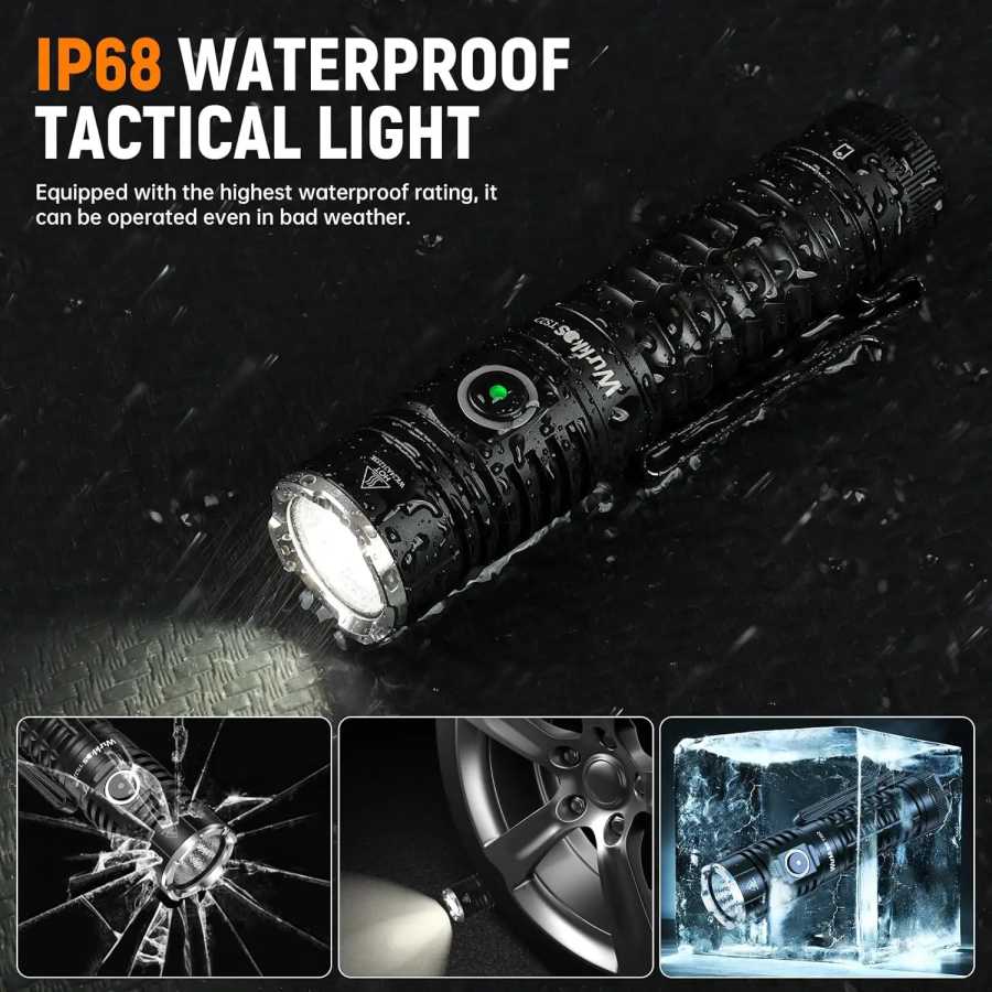 Фотография №5 товара Фонарь Wurkkos TS22 перезаряжаемый, на аккумуляторе 21700, с LED XHP70D