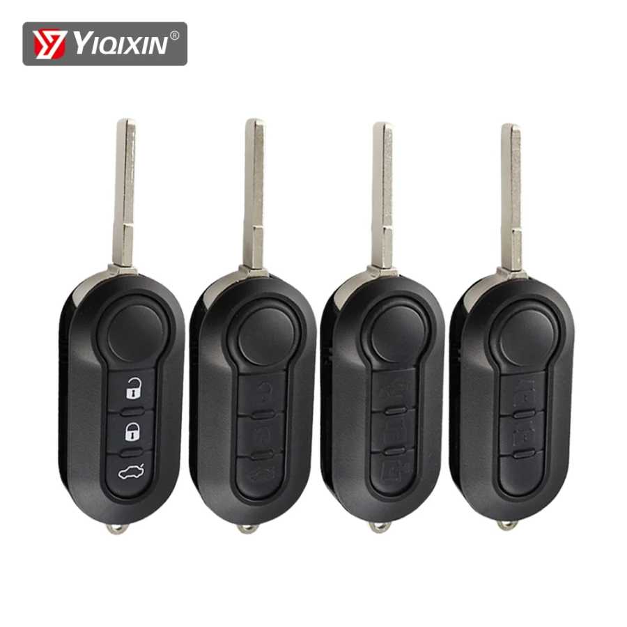 YIQIXIN модифицированный дистанционный ключ с 3 кнопками для Fiat 500 Panda Punto Bravo Stilo Ducato Citroen Jumper Peugeot Boxer SIP22, откидной ключ Стартеры