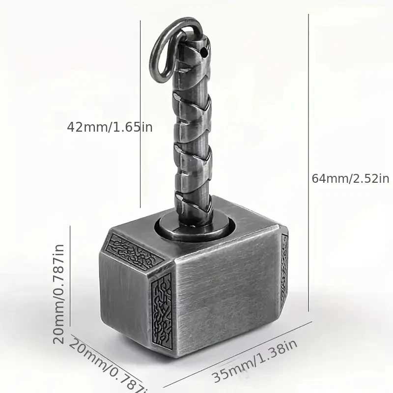 Фотография №5 товара Wiitin Thors Battle Hammer Fidget Hand Spinner, сделанный из металла