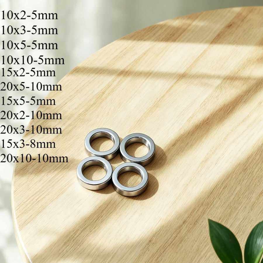 N35 10x2-5 10x3-5 10x5-5 10x10-5 круглое кольцо с прямым отверстием, сильные стандартные неодимовые магниты, круглая доска, сделай сам, домашний офис Крепеж и скобяные изделия