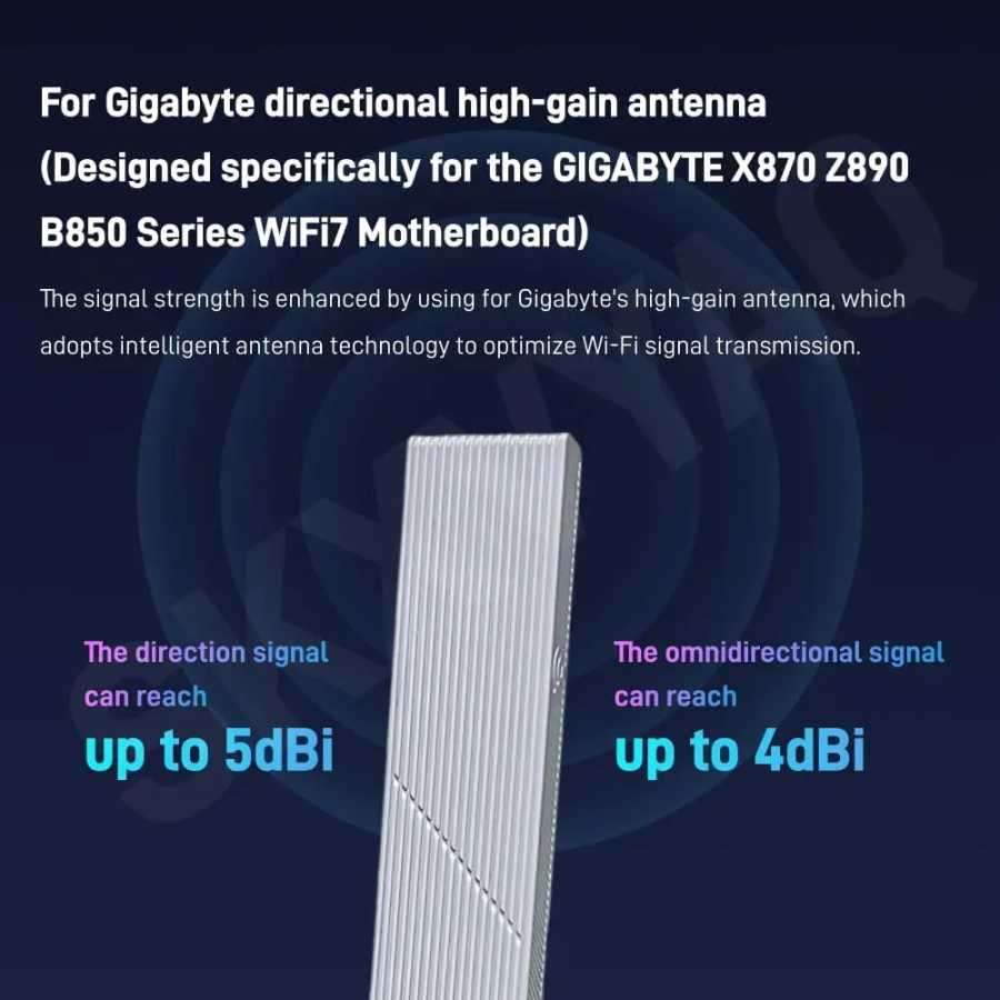 Фотография №3 товара Магнитная антенна GIGABYTE WiFi 7, 2,4G, 5G, 6G, WiFi 6E,