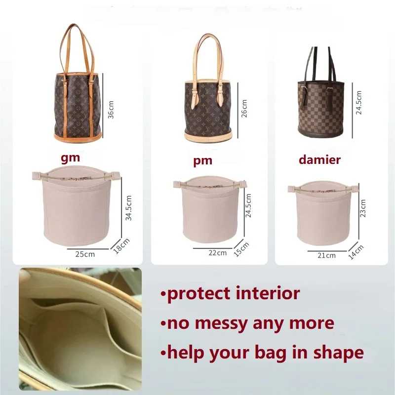 Фотография №2 товара Органайзер для сумки Lv Petit Bucket, вставка для косметички, индивидуальный