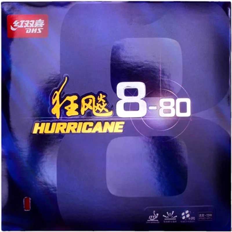 DHS Original Hurricane8-80 Hurricane 8-80 Pips-In H8-80 Накладка для настольного тенниса Накладка для пинг-понга Tenis De Mesa Hurricane-8-80 Спортивные ракетки