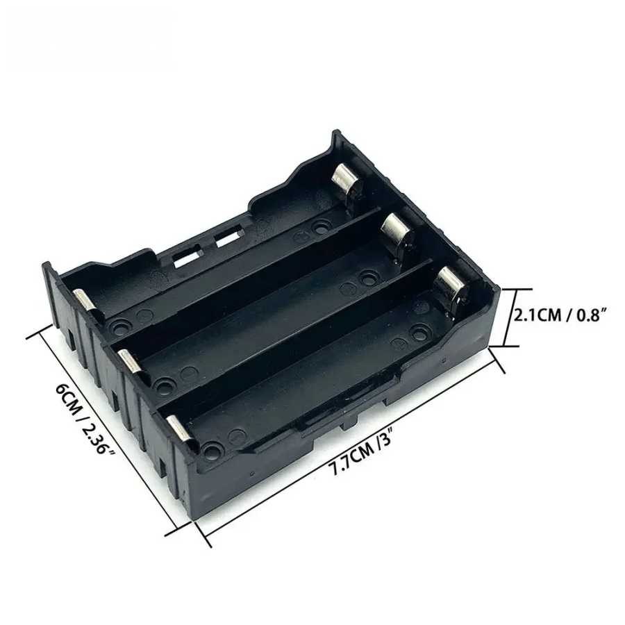 Фотография №4 товара Модульный футляр для хранения батарей ABS 18650 &mdash; 1-4 слота,