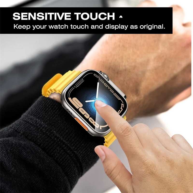 Фотография №5 товара Защитное стекло+чехол для Apple Watch 46 мм, 44 мм, 45