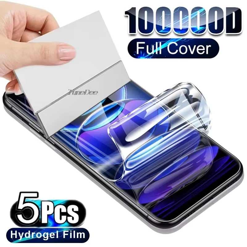 Гидрогелевая пленка для Samsung A57 A56 A55 A54 A53 A52 A37 A36 A35 A34 A33 A26 A25 A17 A16 A15 A14 A13 A07 A06, 5 шт., защитные пленки для экрана Защитная пленка для мобильного телефона