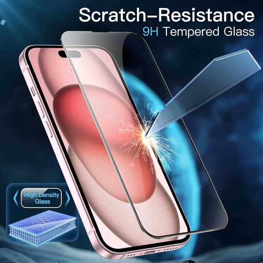 Фотография №1 товара Защитная пленка из закаленного стекла для iPhone 15, 14, 13,