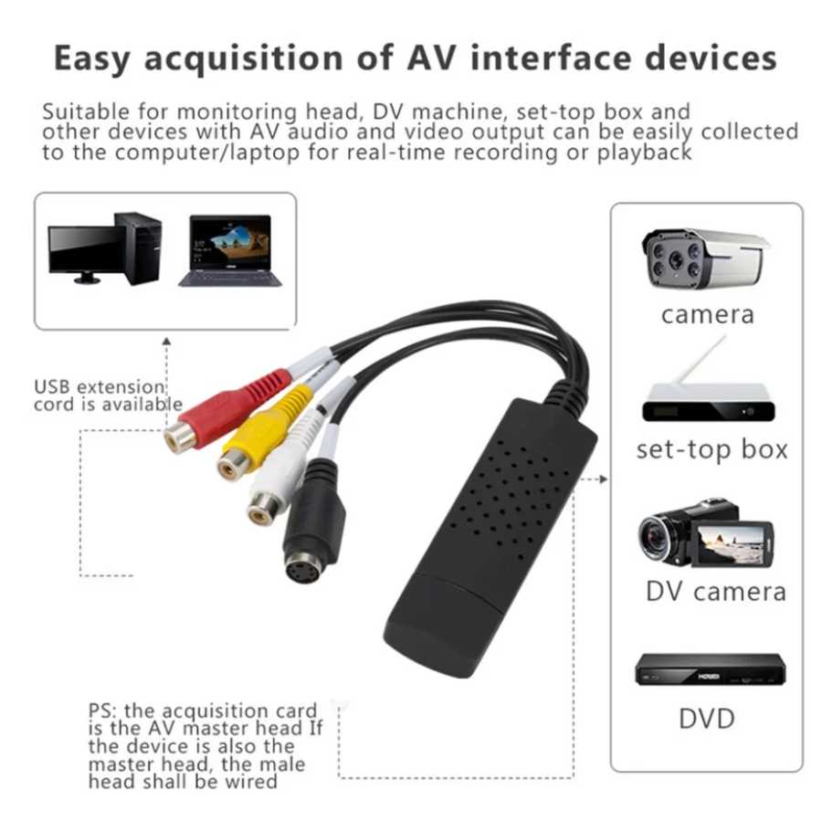 Фотография №2 товара Конвертер USB 2.0 VHS в DVD Преобразование аналогового видео в