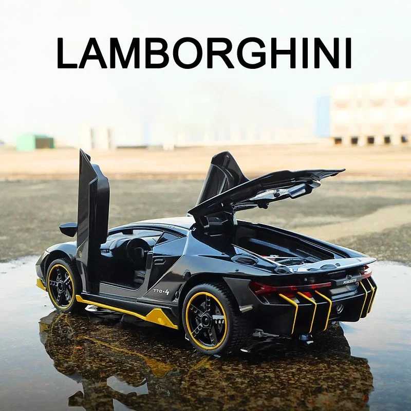 LP770 LP750 1:32 Lamborghinis автомобиль из сплава, модель спортивного автомобиля, литой под давлением звук, супер гоночный подъемный хвост, горячее колесо автомобиля для детей, подарок Играйте в транспортные средства и модели