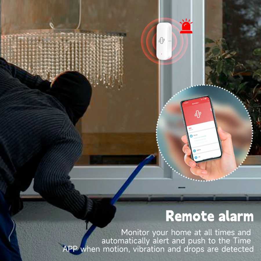 Фотография №1 товара Tuya Smart Life Датчик вибрации ZigBee WiFi Датчик Tuya Монитор