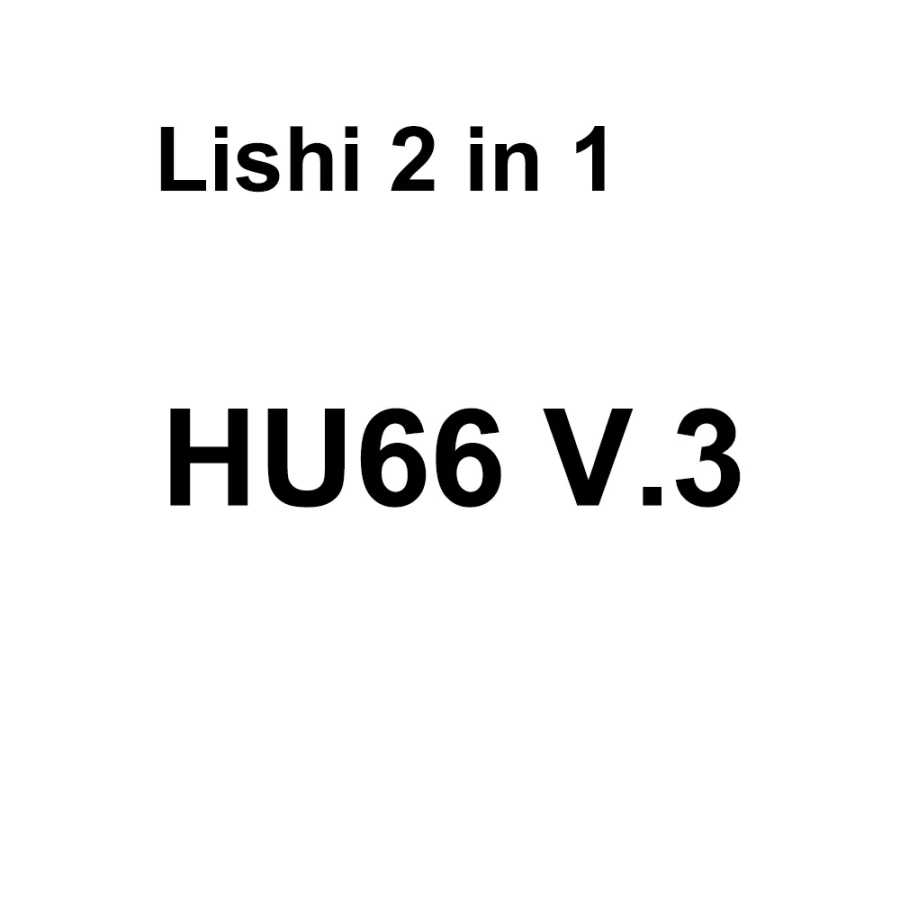 Фотография №3 товара Декодер Lishi 2 в 1 HU66 V3 Ign/Dr/Bt Lishi HU66