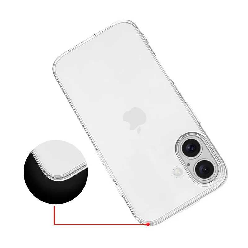 Фотография №3 товара Ультратонкий силиконовый мягкий чехол для телефона iPhone 17 Pro Max,
