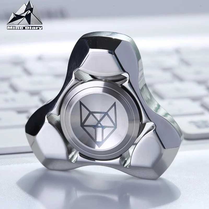 Спиннер Spirit Fox из нержавеющей стали, металлический Спиннер для взрослых, EDC, антистресс, ручной Спиннер, офисная игрушка, аутизм, игрушки для снятия стресса, подарки Игрушки антистресс