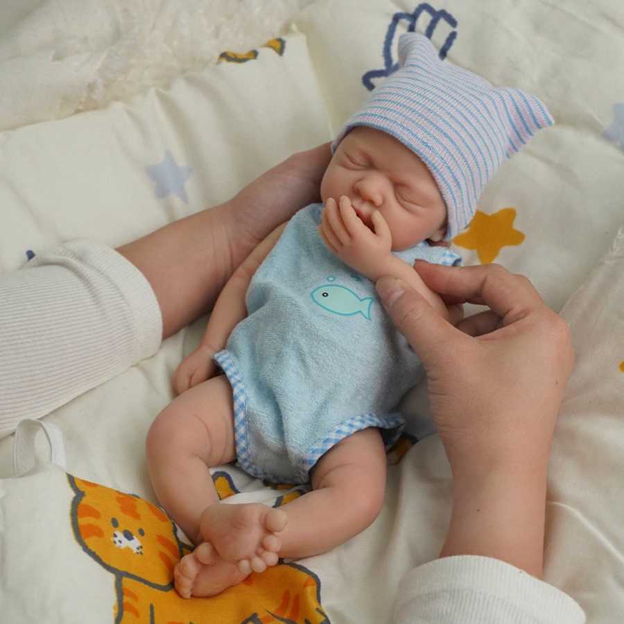 12-дюймовая силиконовая кукла Micro Preemie для всего тела, реалистичная кукла реборн, сюрприз, детский антистресс Куклы и аксессуары