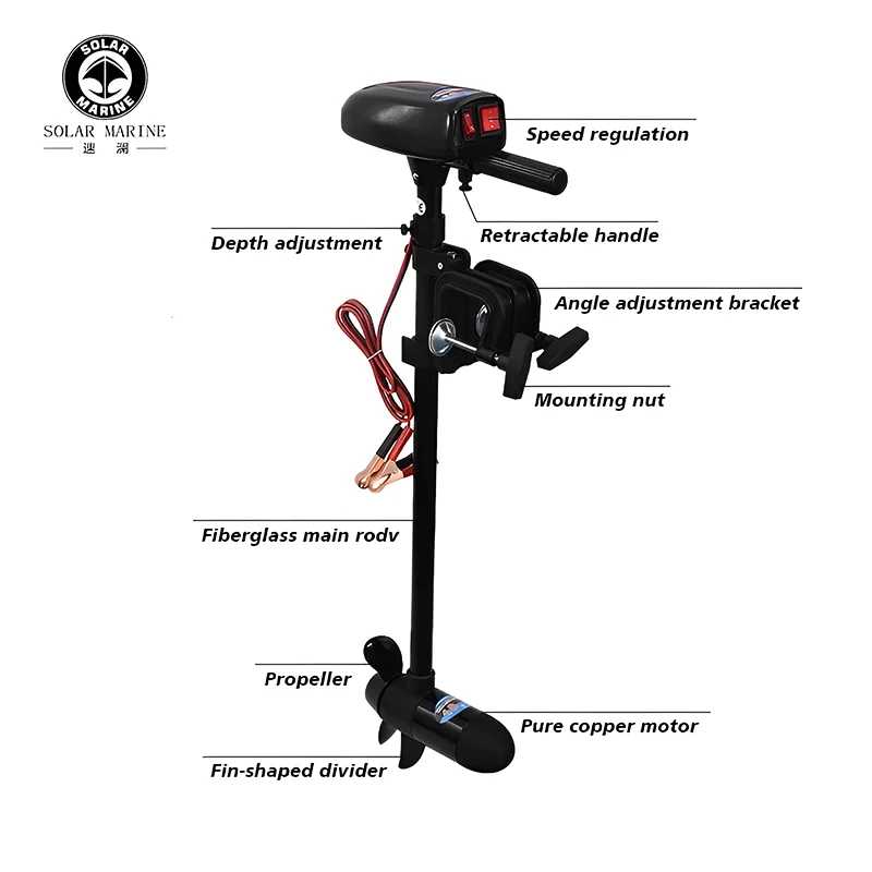 Фотография №3 товара SOLAR MARINE 28LBS DC12V для надувной рыбалки, каяка, серфинга, лодки,