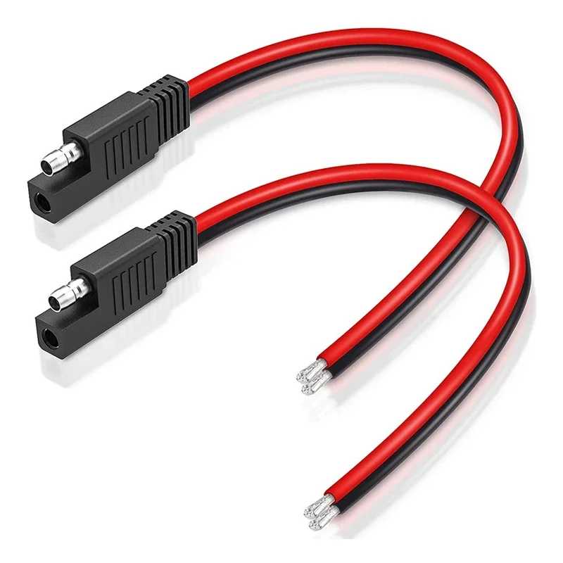 DIY SAE кабель с одной головкой SAE односторонний удлинительный кабель 10AWG 30 см для автомобильной солнечной панели Автоэлектроника