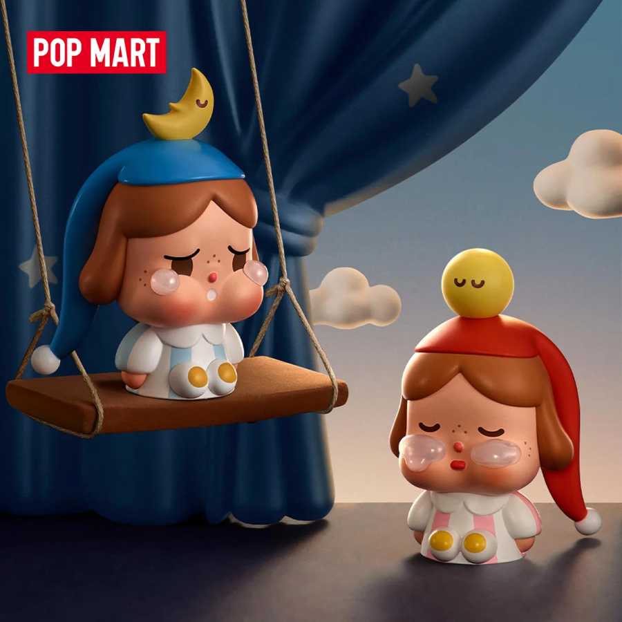 POP MART CRYBABY CRYING TO THE MOON-SITTING SERIES ФИГУРЫ Mystery Box 1 шт./12 шт. POPMART слепая коробка милая фигурка игрушка Модная слепая коробка